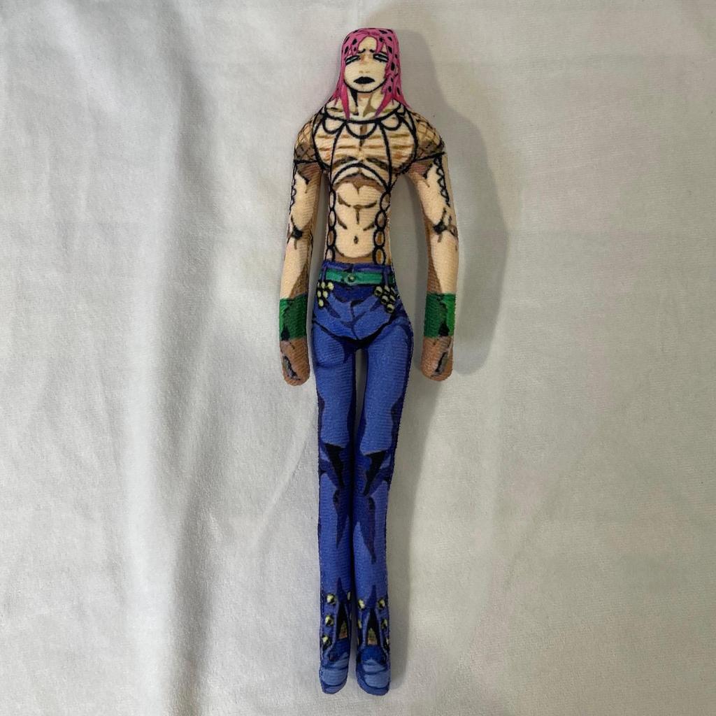 28 см JoJo's Bizarre Adventure Джотаро Куджо Мягкая игрушка Плюшевая с костяным телом Сочлененная Мягкая для домашнего декора Офиса Подарок для фаната