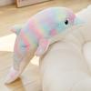 Colorful whale throw pillow plush toy doll aquarium dolphin doll girl cute doll
