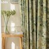 1 шт. LOZUJOJU, занавески с принтом свежих и целебных листьев и затенением 70-80% для спальни, гостиной, домашнего декора
