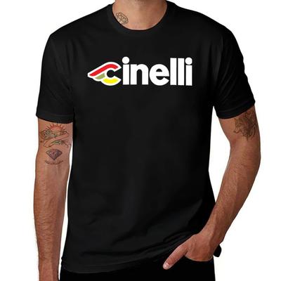 Футболка с логотипом велосипеда Cinelli Bikes уличная одежда винтажная футболка с аниме синий замок мужские смешные футболки