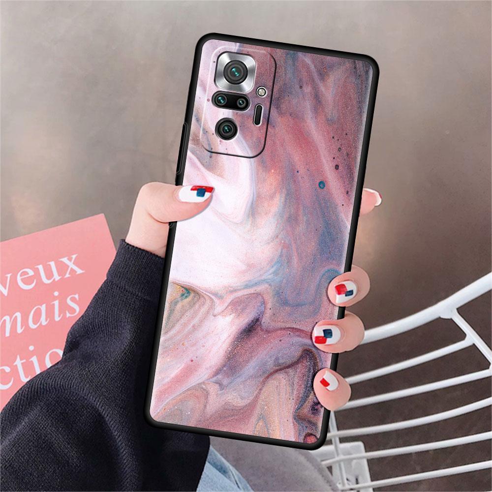 Чехол для Xiaomi Redmi Note 10 9 11 Pro Мягкий чехол для телефона 10S 9S K40 8 9A 9C 9T 7 10C 8T Силиконовый чехол Мрамор Искусство Эстетика Capa