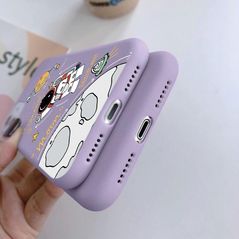 Мягкий силиконовый чехол Space Astronaut для Xiaomi Redmi Note 13 Pro 13C 14T Poco C65 Samsung A55 M35 S24 Huawei Honor 200 iPhone Realme противоударный чехол