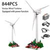 Творческая серия Vestas Wind Turbine Building Blocks Electric Windmill Generator Model Bricks Toys for Boy Kids Gift