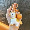 DIY Craft Zodiac Pony Keyring Press To Rotate Bag Pendant Horse Keychain  Keychain Accessory