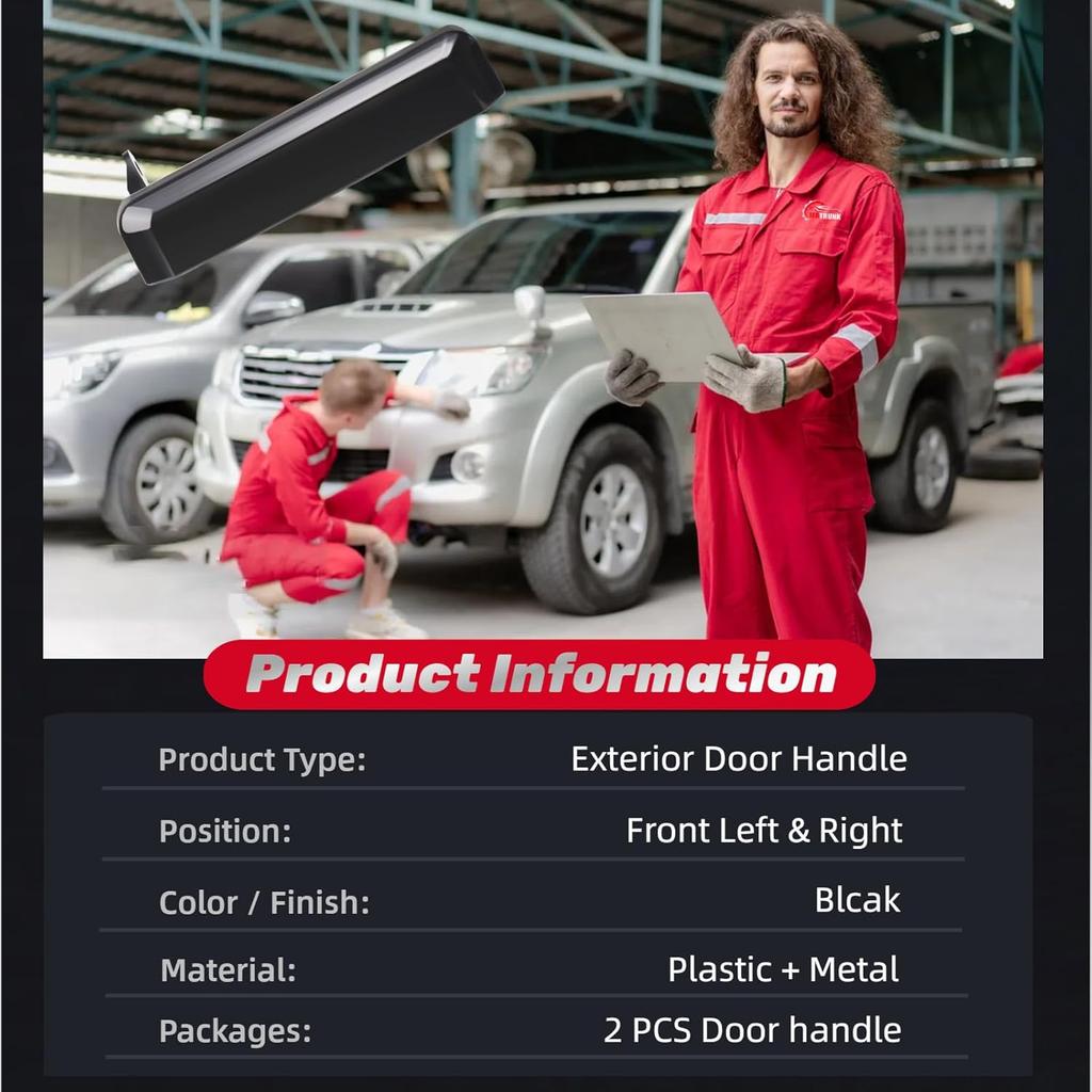 Наружная дверная ручка Передняя Левая Водителя Правая Пассажира Для 1986-1994 Nissan D21, 1987-95 Nissan Pathfinder, 1995 1996 1997 Nissan Pickup, Заменяет