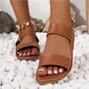 Модные женские плоские сандалии Черная кожа Перекрестные ремешки Римские Ремешок с пряжкой Пляжная обувь Однотонные Задний ремешок Открытый носок Женские сандалии Большой размер 43