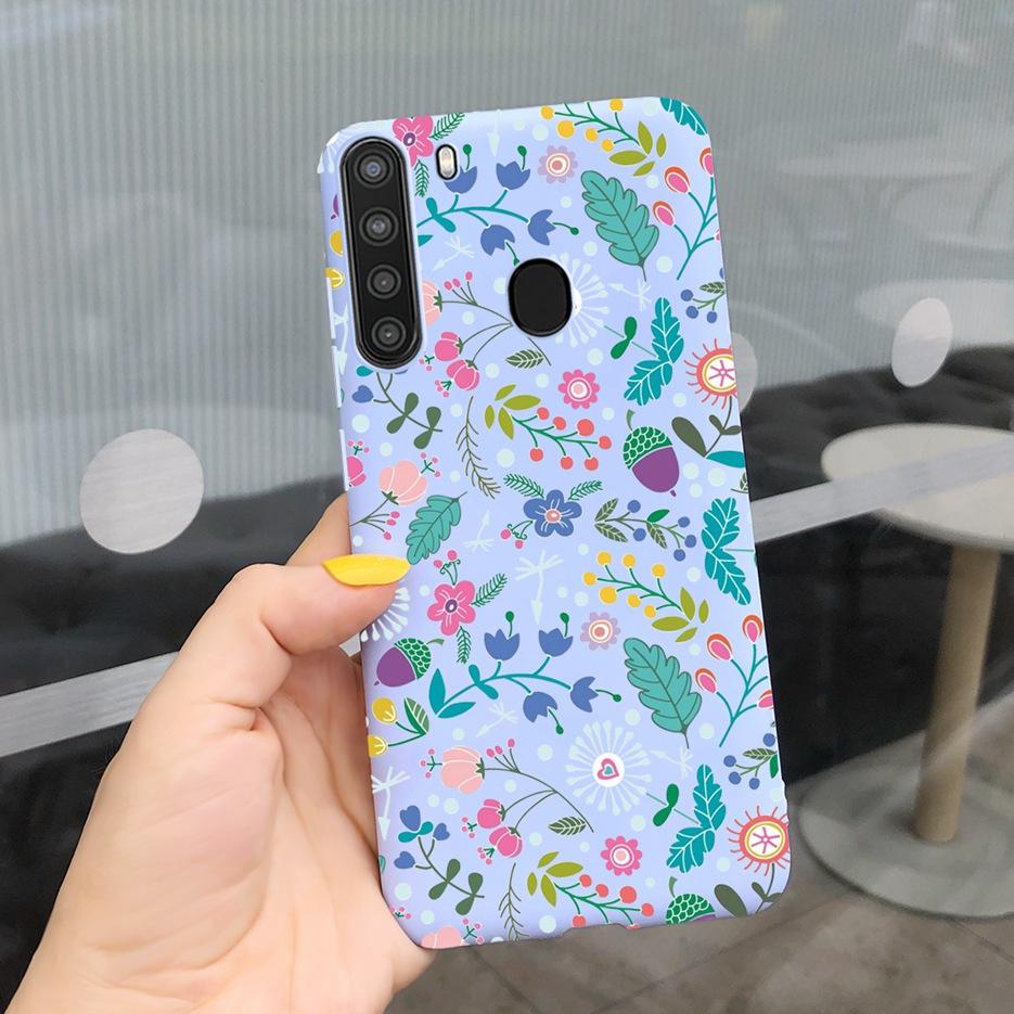 Силиконовый чехол для телефона Samsung Galaxy A21 Чехол 6,5" Задняя крышка Coque Мягкий ТПУ Fundas Samsung A 21 A21 SM-A215U Защитный корпус