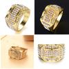 Zircon Square Shaped Wedding Rings Zircon Ring For Men