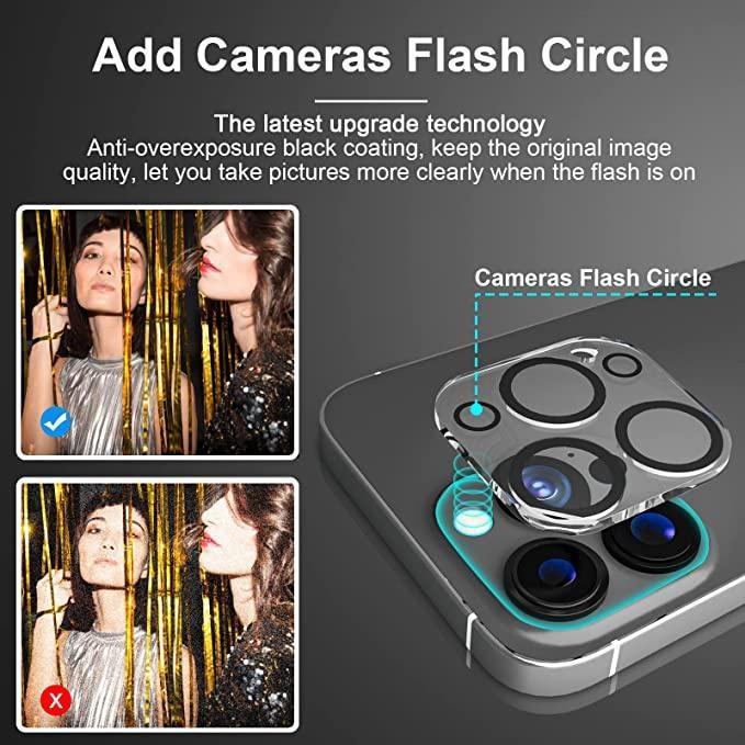 2 шт. Защитная пленка для объектива камеры для IPhone, полнокадровая пленка для объектива, прозрачный защитный чехол для стекла камеры