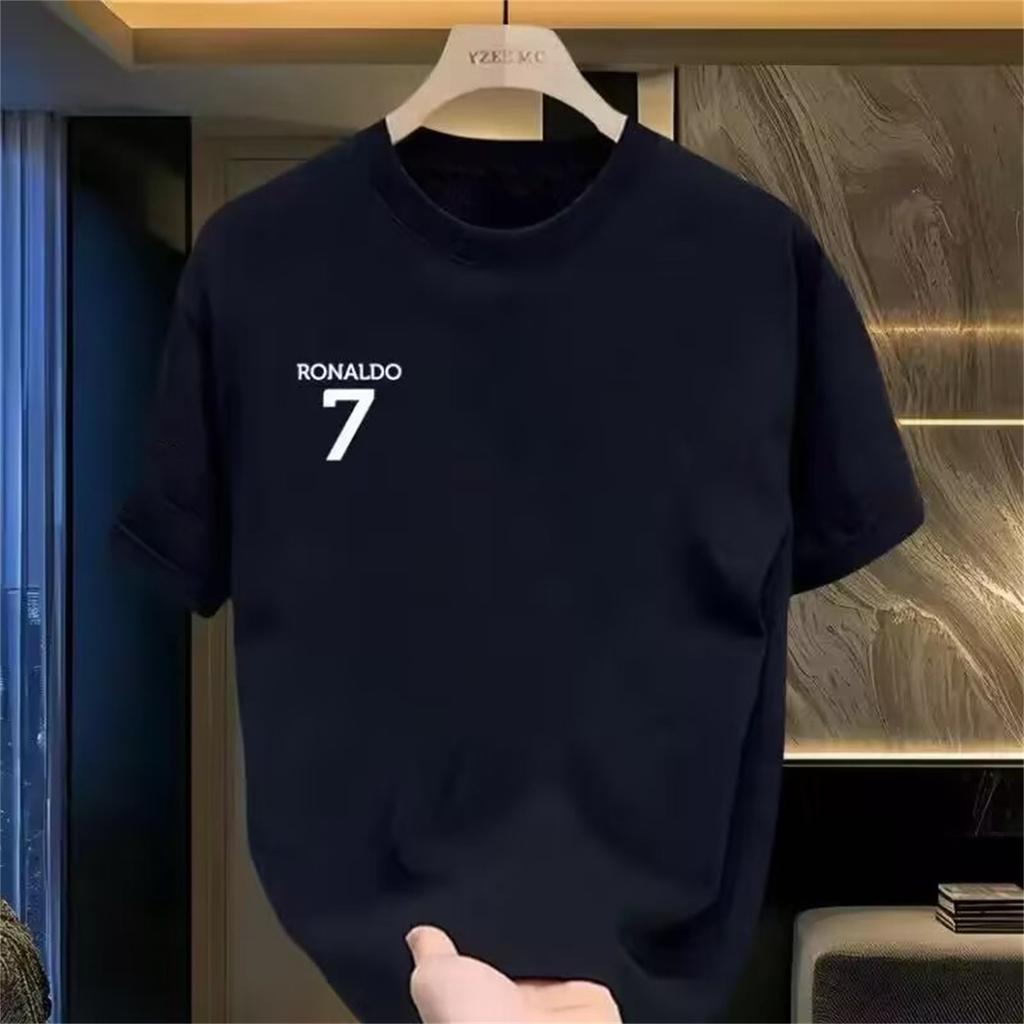 Summer Personalized And Versatile Cartoon Cotton Roundneck Printed Mens Shortsleeved Tshirt Light Luxury Tshirt