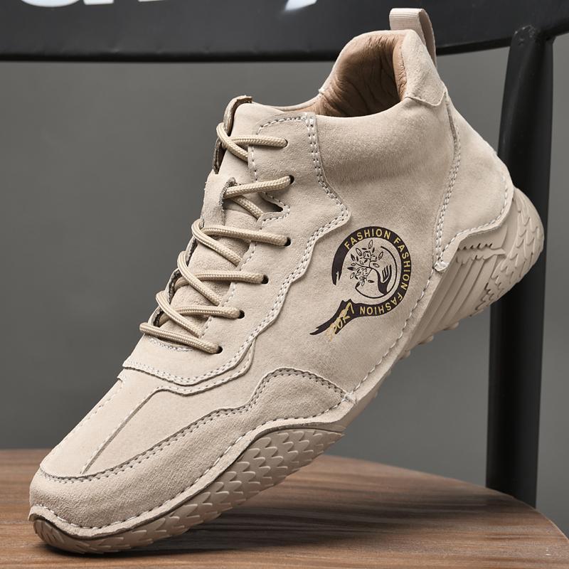 Ботинки из натуральной кожи ручной работы, мужская обувь, удобные ботильоны для мужчин, повседневная обувь, мокасины, мужские зимние ботинки