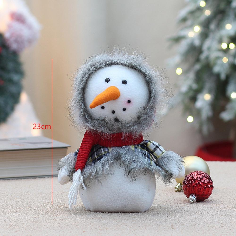 Funny Christmas Snowman Doll Delicate Snowman Figure Christmas Window Decoration  Home Decoration
