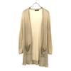 Rene Basic Made In Japan Long Sleeve Long Knit Cardigan 36 Beige Frill Women Used