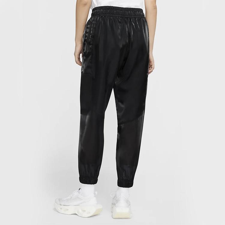 Nike Женские тканые брюки Air с высоким блеском Черные CU6567-010