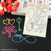Key Cutting Dies Heart Metal Stencil Diy Scrapbooking Album Paper Card Embossing Craft Decor Art Die Cut Love Flower Rose Frame
