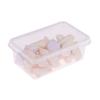 10Pcs Transparent Dessert Box With Lids Plastic Hinged Takeout Containers Food Packaging Boxes For Cakes Cookies Salad Food