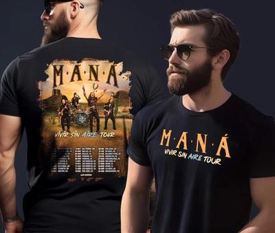 Футболка mana tour 2025 унисекс удобная и мягкая футболка