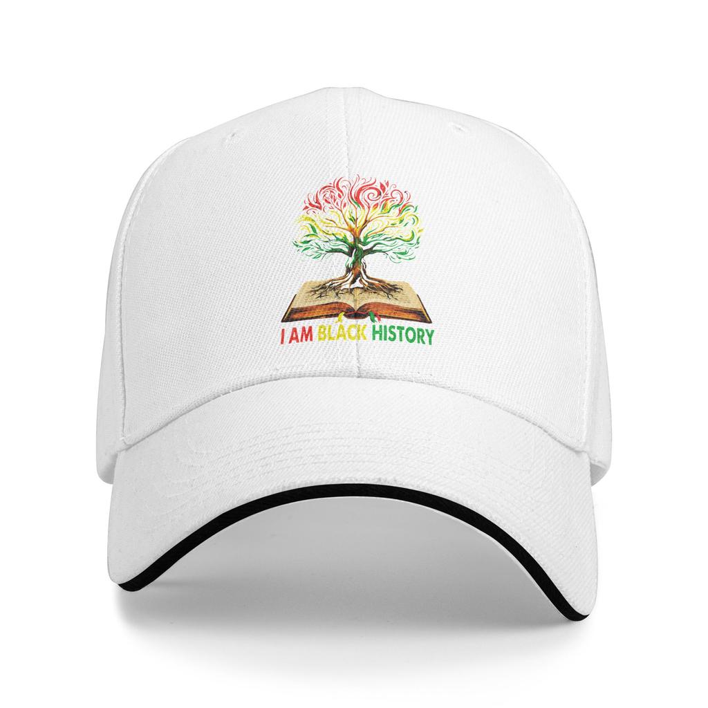 I Am Black History Black History Month Baseball Cap Street Style Trucker Hat Summer Women Men Running Hippie Baseball Caps