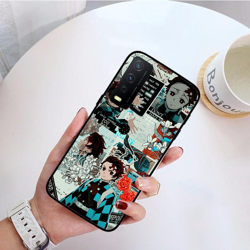 Чехол для телефона Kimetsu No Yaiba Demon Slayer аниме для VIVO Y31 Y21 Y70 Y21S Y20 Y72 1907 Y12 Y11S Y53S Y33S Y55 Y76 Y51 Y15S Y01