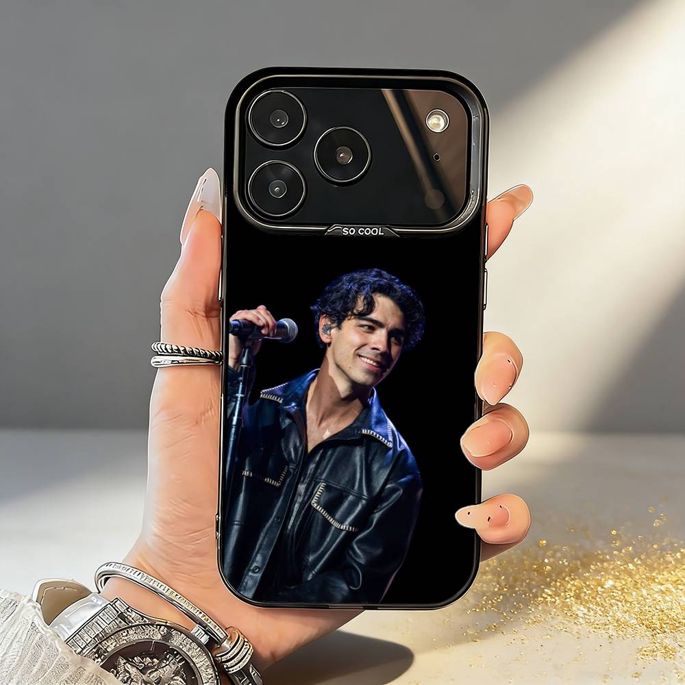 Чехол для телефона Joe J-Jonas Singer для iPhone 17, 16, 15, 14, 13, 12, 11, Pro, MAX Серый Матовый Силиконовый Черный Чехол