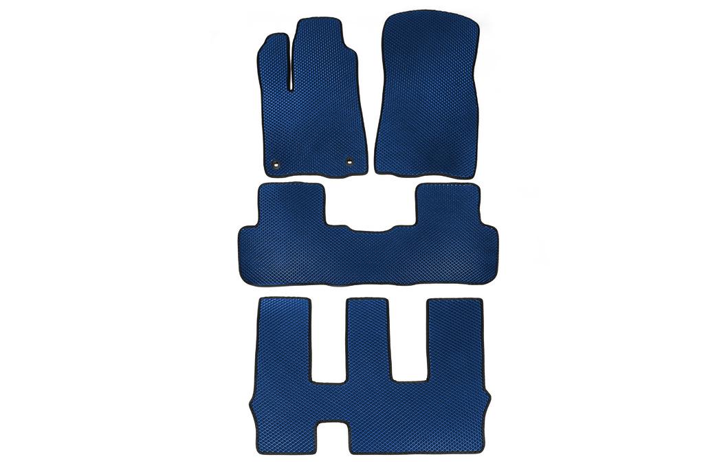EVA Mats (3 Rows, Blue) for Toyota Highlander 2013-2019