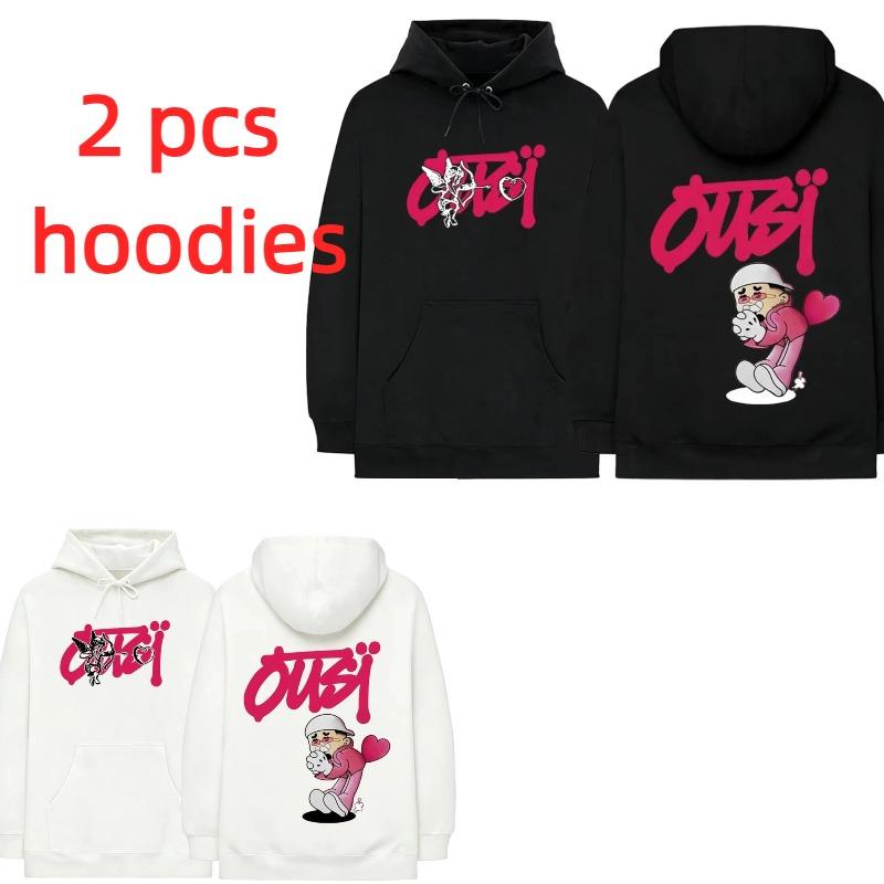 Autumn Men's Women's Hoodies Home Outdoor Cartoon Printing Unisex Fashion Pullover Long Sleeves Loose Casual Vintage Sweatshirts
