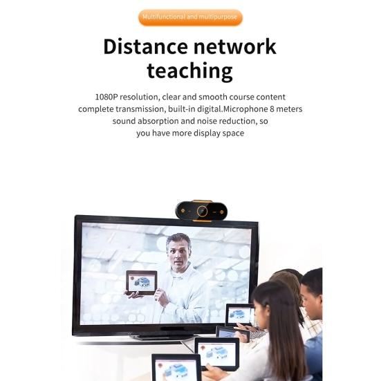 Веб-камера USB высокой четкости для прямой трансляции с микрофоном для компьютеров и ноутбуков