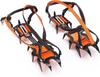 TeamSky 1 Spring Claw Crampons for Outdoor Strong Easy Suitable for Snowy Desert Strong High Strength for Outdoor Climbing Crampons, Pair, 12-Tooth
