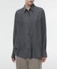 MUSINSA STANDARD WOMAN Women'S Relaxed Satin Shirt [Dark Grey]