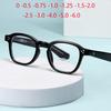 Rivet Frame Oval Student Myopia Spectacles 1.56 Single Anti Blue Rays Shortsighted Prescription Eyeglasses 0 -0.5 -0.75 To -6.0
