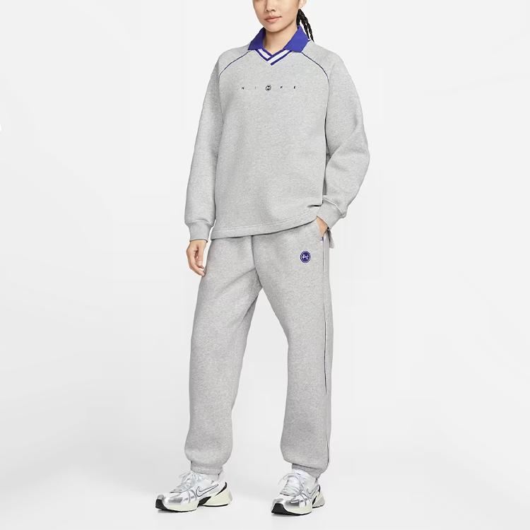 Nike Спортивная одежда Phoenix Fleece Мягкие Удобные Свободного кроя С принтом На манжетах Повседневные брюки Женские низы IF0255-043
