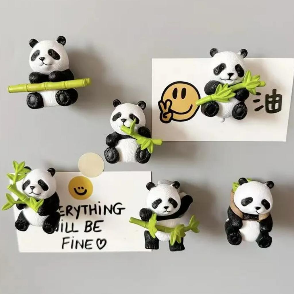 Милые магниты на холодильник с пандой