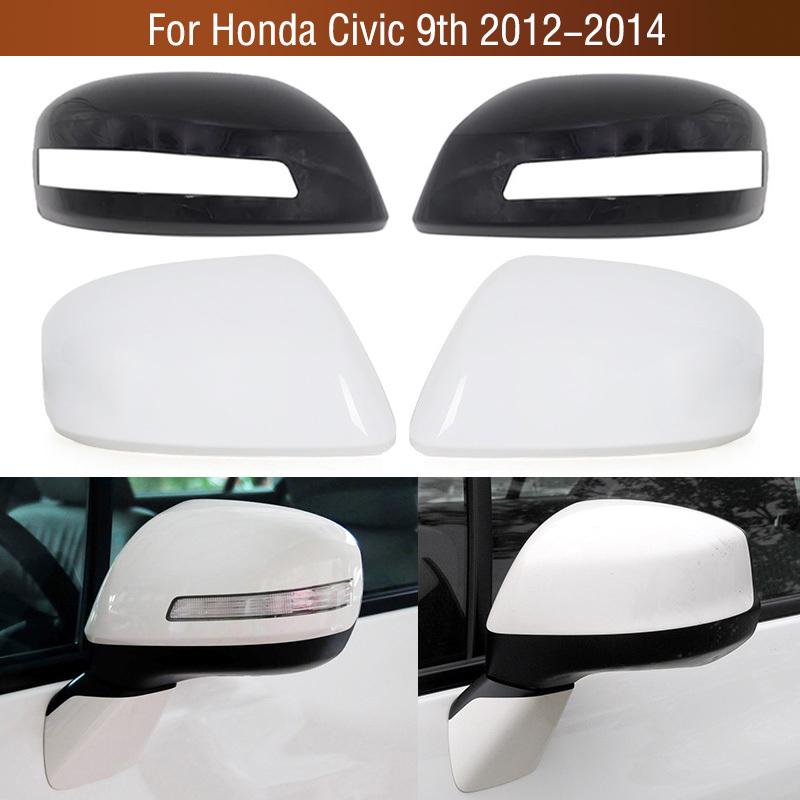 2 шт. Белый Черный Для Honda Civic 9-го поколения 2012 2013 2014 Внешняя Накладка Крышка Корпуса Зеркала Заднего Вида Бокового Зеркала