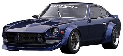 Модель зажигания Nissan Fairlady Z STAR ROAD Blue Готовый продукт 1/18 (S30) (Масштаб 1/18)