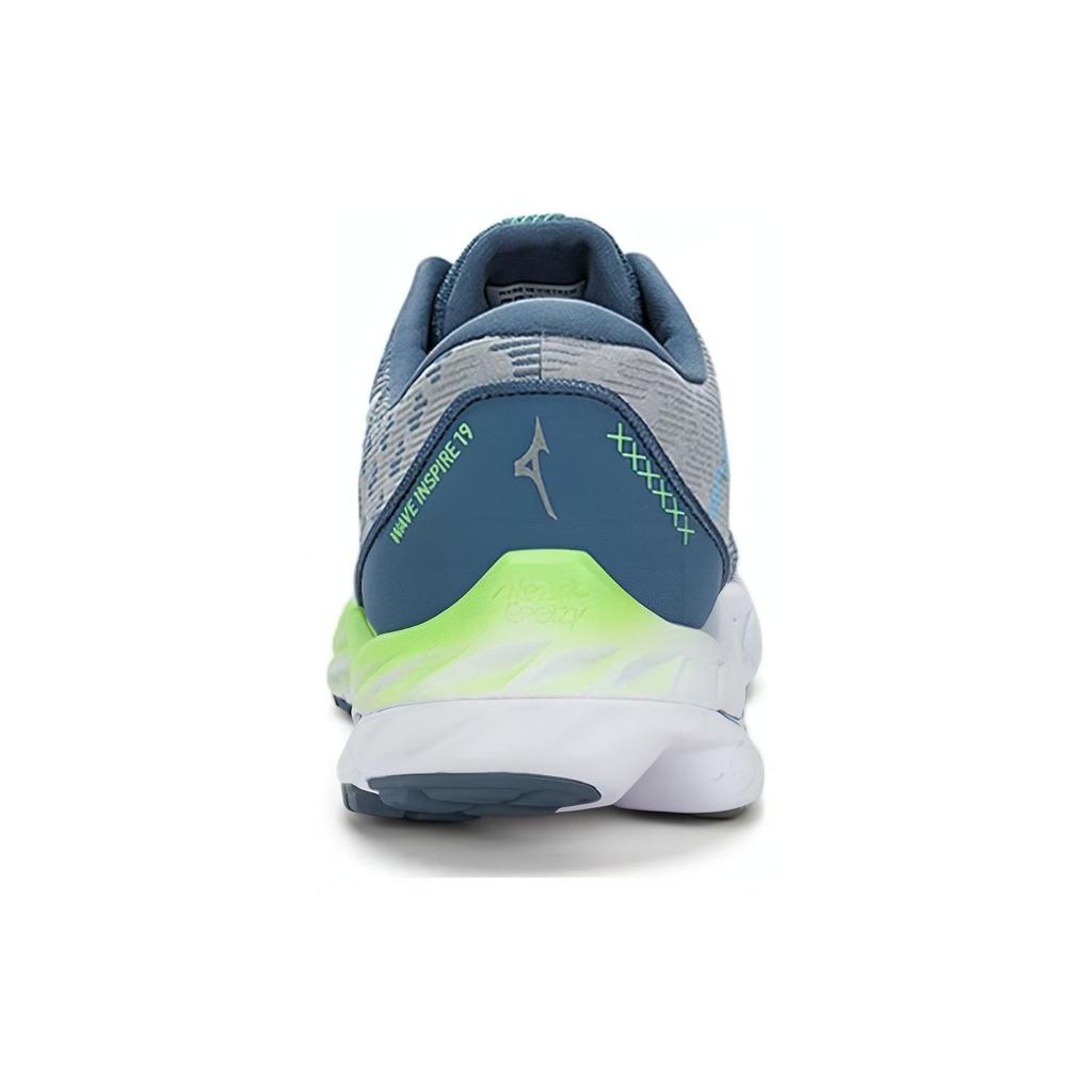 Mizuno Сетчатые шнурованные туфли с круглым носком, плоские, низкие, повседневные, мужские, повседневные туфли, серые J1GC2313