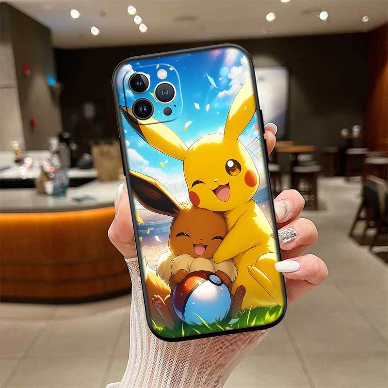 Милый чехол для телефона Pokemon для Samsung S20 S21 S21S S22 S23 S24 FE Ultra Plus Lite F06 F16 M06 M16 M56 A07 A17 A36 A37 A55 A57