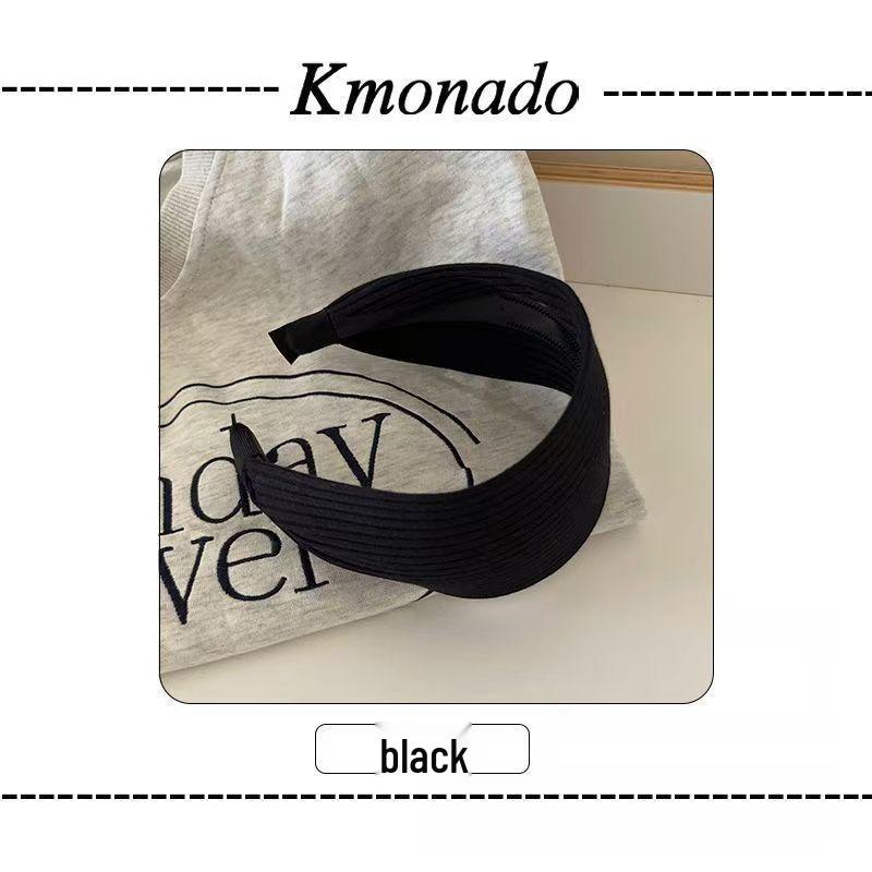 Серая вязаная повязка на голову Yi Mengling с широкими полями для женщин - Новая коллекция Осень/Зима 2025, аксессуар для волос.