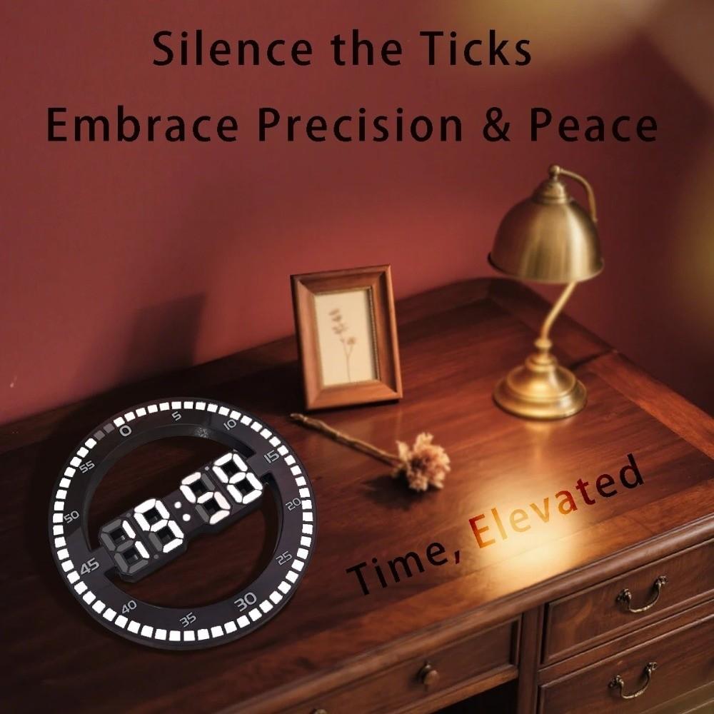 Modern Led Digital Wall Clock Portable Jump Second Clock Luminous Wall Clock Office
