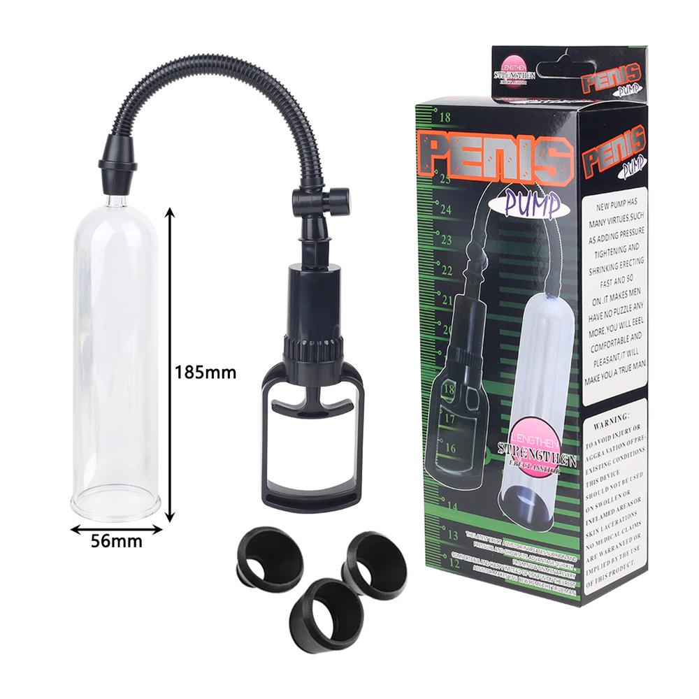 Compact Vacuum Penis Pump Trainer with Grip: Negative Pressure Enlargement Device for Men