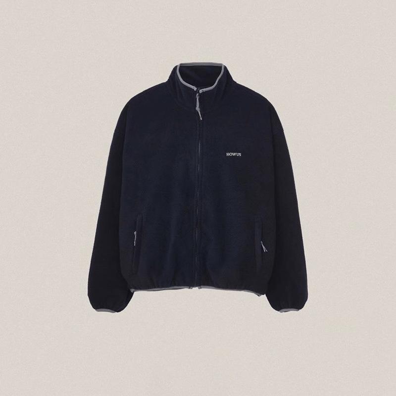 Женская ретро флисовая куртка с воротником-стойкой - стиль осени 2025