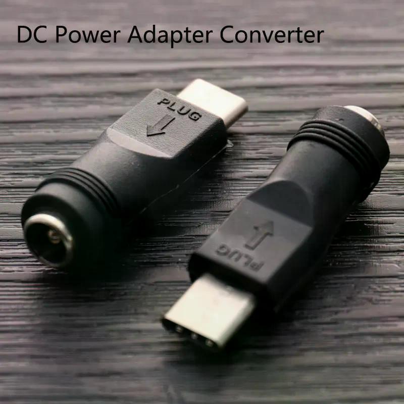 Горячая Распродажа 1 шт. Адаптер-преобразователь питания DC 5.5x2.1 мм гнездо на USB Type C штекер