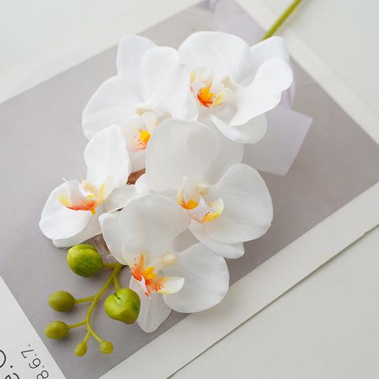 Красивый искусственный фаленопсис, не выцветающий, сделай сам, свежий, украшающий искусственный цветок орхидеи, домашний декор