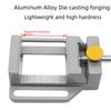 Aluminum Alloy Mini Bench Vise with Fast-Action Flat Jaws for Easy Part Fixing