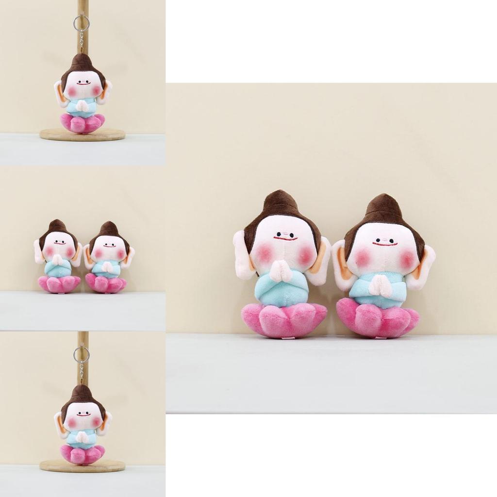 Short Luxurious Plush Lotus Buddha Toy Doll Perfect For Collecting And Gifting On Occasion Any