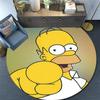 Homer pattern round rug,Carpet Rug for Living Room Bedroom Playroom ,Non-slip Floor Mat,Holiday Gifts and Birthday Gifts.