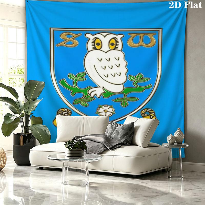 Sheffield Wednesday Football Club Custom Name Wall Tapestry Aesthetic Wall Hanging Printed Fabric Blanket Decorative Tapestries for Bedroom Living Roo