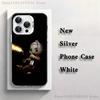 F-Fuerza R-Regida Phone Case For iPhone 17,16,15,14,13,12,11,Mini,Pro,E,MAX White Matte Silicone Whtie Cover