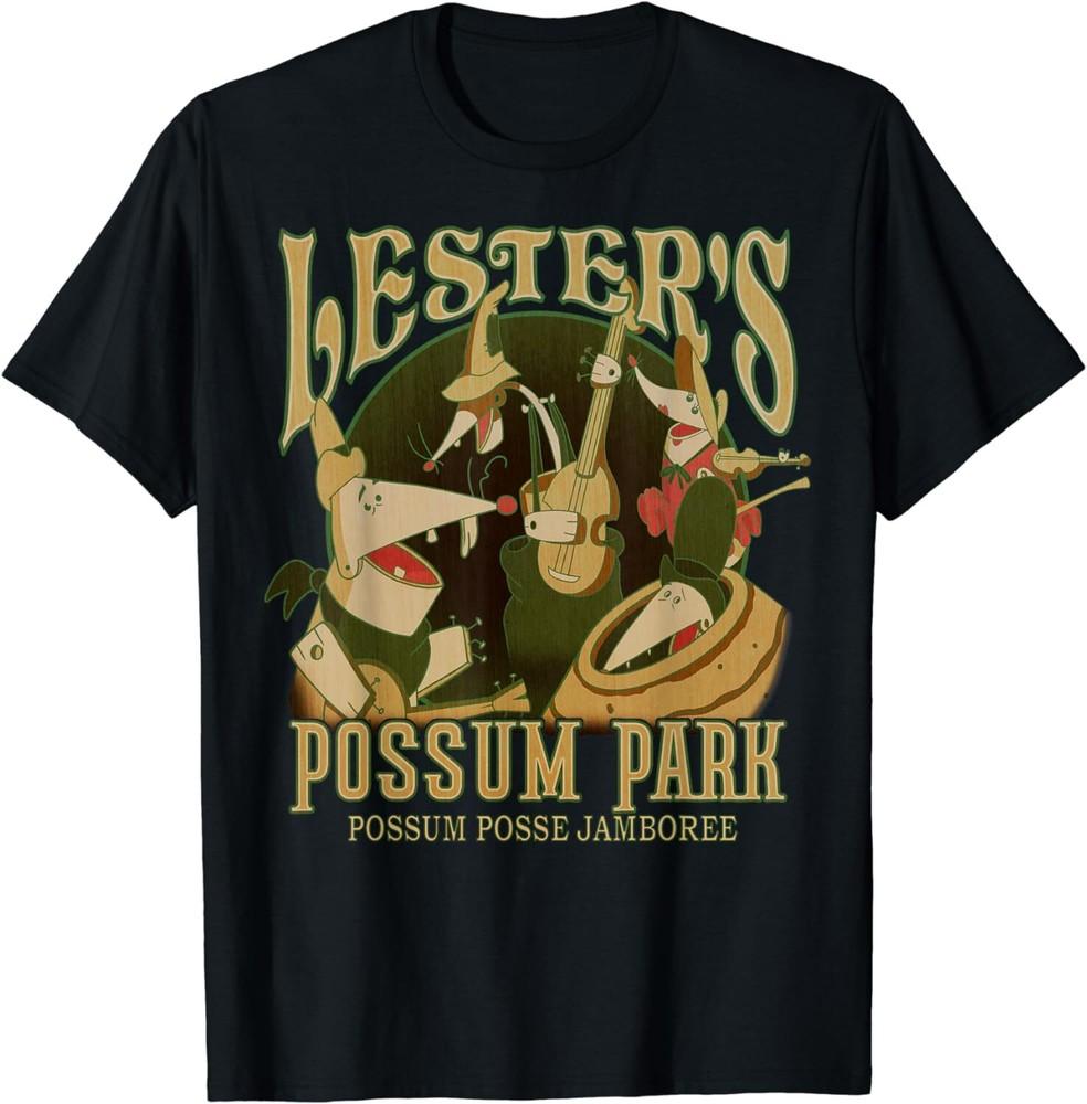 A Goofy Movie Lester's Possum Park Vintage Poster T-Shirt S-4XL Unisex Tee Unisex T-Shirt