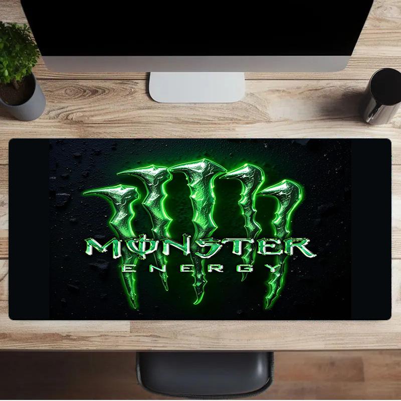 Коврик для мыши Monster Drink, Резиновая основа, Коврик для мыши для геймеров и офиса, Игровой стол, Легко чистящийся коврик, Офисный вентилятор, Подарки