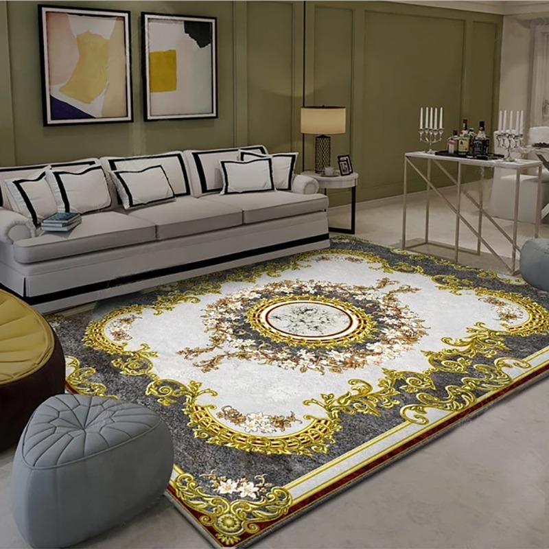 Персия Европейский Стиль Легкая Роскошь Ковер Гостиная Диван Спальня Прикроватный Кабинет Входной Дверной Коврик Нескользящий Домашний Декор Ковер